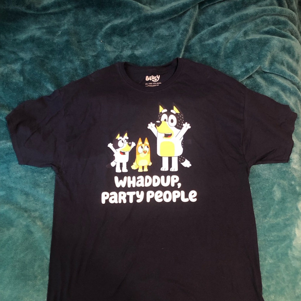 Walmart Black "Whaddup, Party People" Graphic Tee